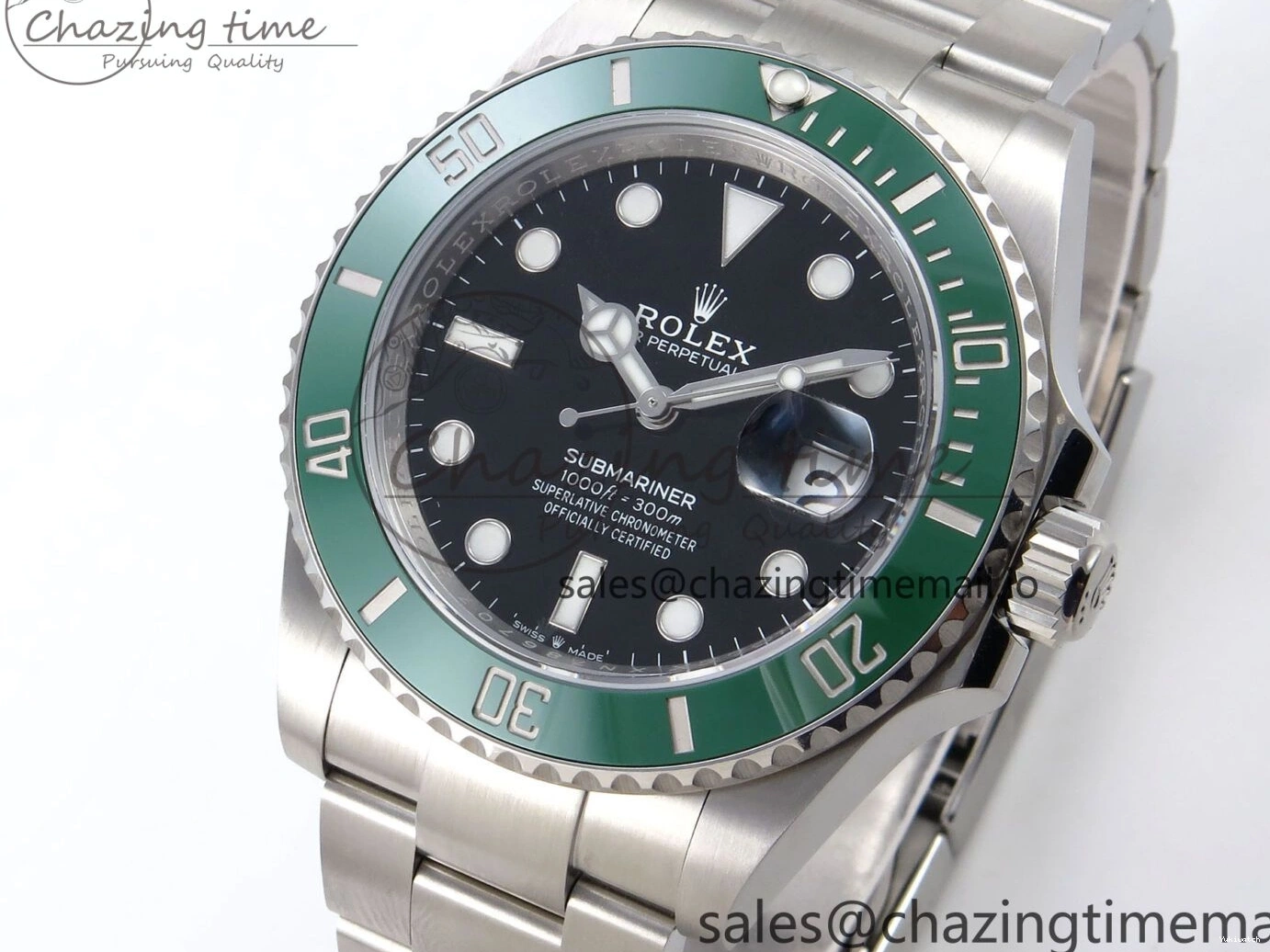 V2 SS HGF Dial Edition Black Green Best on 126610 Submariner LV SH3235 1:1 Bezel Bracelet 0226